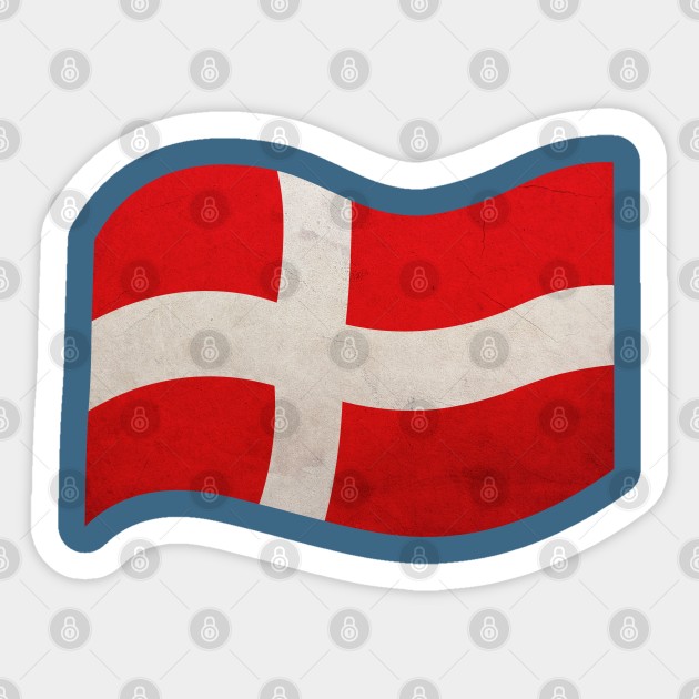 Flag of Denmark, Danmark Sticker by Purrfect